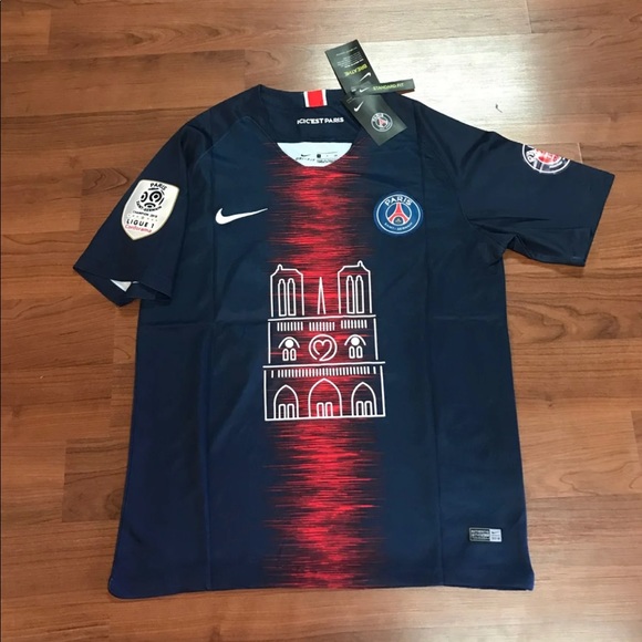 Maillot PSG 2018/19 Hommage PRO MATCH Notre-Dame N°10 Neymar - Nike XL